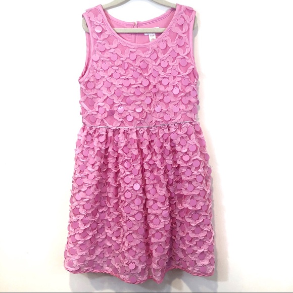 Cat & Jack Dresses Cat Jack Girls Pink Sequins Dress Size M 78 Poshmark